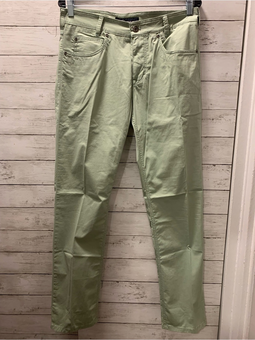 Atelier GARDEUR Modern Fit Men's Trousers, Olive Green